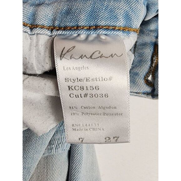 Kancan Distressed Rainbow Pocket, Skinny Size 7/27 Denim - Picture 8 of 9